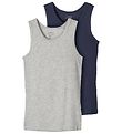 Name It Onderhemd - Noos - NkmTank - 2-pack - Grey Melange