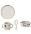 Liewood Dinner Set - Vivi - Silicone - Safari Sandy Mix