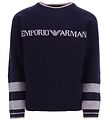 Emporio Armani Blouse - Knitted - Wool - Blue Navy