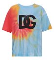 Dolce & Gabbana T-Shirt - Eden - Blau/Orange m. Logo