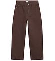 Grunt Jeans - Wide Leg Choco - Brúnt