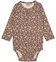 Wheat Bodysuit l/s - Liv - Vintage Rose Flowers