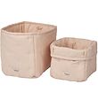 MarMar Paniers de Stockage - 2 Pack - Beige Rose