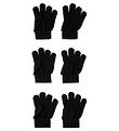Name It Gloves - Noos - Knitted - NknMagic - 3-Pack - Black