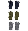 Name It Gloves - Noos - Knitted - NknMagic - 3-Pack - Olive Nigh