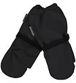Mikk-Line Fäustlinge m. Fleece - PU - Schwarz