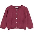 Hust and Claire Cardigan - Prjónað - Cleo - Purple Fig