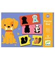 Djeco Puzzle Game - 12 Bricks - Animal shadows