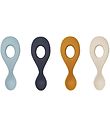 Liewood Cuillres - Liva -4 Pack - Silicone - Sea Blue Multi Mix