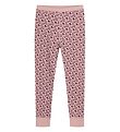 Hust and Claire Leggings - Laso - Wool/Bamboo - Dusty Rose w. Bl