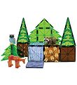 Magna-Tiles Magneetset - 25 Onderdelen - Forest Animals