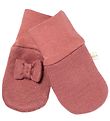 Racing Kids Mittens - Wool/Cotton - 2-layer - Old Rose