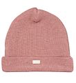Racing Kids Beanie - Wool/Cotton - 2-layer - Dusty Rose