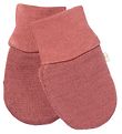 Racing Kids Mittens - Wool/Cotton - 2-layer - Old Rose