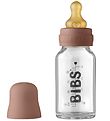 Bibs Babyflesje - Glas - Slow Flow - 110 ml - Natuurlijk Rubber