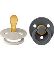 BIBS Colour Pacifiers - 2-Pack - Size 2 - Symmetrical - Sand/Iro