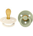 BIBS Colour Pacifiers - 2-Pack - Size 2 - Symmetrical - Ivory/Sa