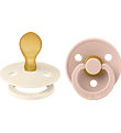 BIBS Colour Pacifiers - 2-Pack - Size 2 - Symmetrical - Ivory/Bl