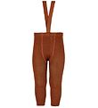 Condor Leggings M. axlaböndum - Ull/Akrýl - Terracotta