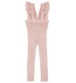 Condor Leggings w. Suspenders - Rib - Pink