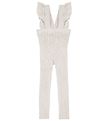 Condor Leggings w. Suspenders - Rib - White