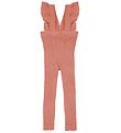 Condor Leggings M. axlaböndum - Rib - Terracotta