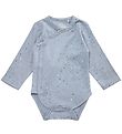 Petit Stad Sofie Schnoor Wikkelromper l/s - Lichtblauw