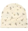 Petit by Sofie Schnoor Beanie - Antique White w. Flowers