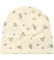 Petit Town Sofie Schnoor Beanie - Antique White w. Flowers