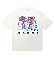 Marni T-Shirt - Weiß m. Pailletten
