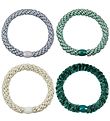 Bandeaux à Cheveux Elastiques Kknekki - 4 Pack - Vert/Bleu/Beige