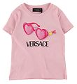 Versace T-Shirt - Roze m. Zonnebril