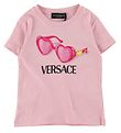 Versace T-Shirt - Rosa m. Sonnenbrille