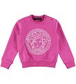 Versace Sweatshirt - Medusa - Fuchsia/Wit