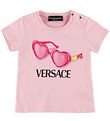 Versace T-Shirt - Roze m. Zonnebril