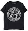 Versace T-Shirt - Schwarz/Wei m. Logo