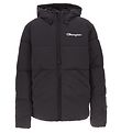 Champion Fashion Puffer Jacket - Script Logo - Black