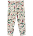 The New Geschwister Leggings - Holiday - White Swan Bell Aop