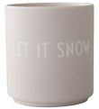 Design Letters Becher - Cup - Let It Snow - Beige
