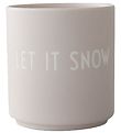 Design Letters Mugg - Favorite Cup - Låt det Snow - Beige