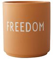 Design Letters Becher - Cup - Freedom - Orange