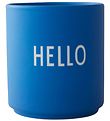Design Letters Beker - Favoriet Cup - Hello - Kobalt Blue