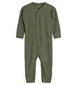Hust and Claire Jumpsuit l/s - Messi - Rib - Wool - Dusty Green