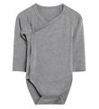 Hust and Claire Romper l/s - Buddy - Bamboe - Grijs Melange