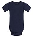Hust and Claire Romper s/s - Inzet - Rib - Wol - Navy