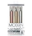 Ooly Fountain pen with. Notebook - 3 Pcs - Dual Tip Metallic Mar