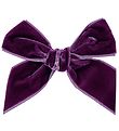 Condor Hair Clip - Velvet - Bow - Purple