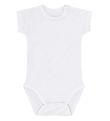 Hust and Claire Bodysuit s/s - Bamboo - Bow - White