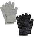 CeLaVi Handschoenen - Wol/Polyester - 2-pack - Grijs/Zwart m. Re