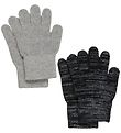 CeLaVi Gants - Laine/Polyester - 2 Pack - Gris/Noir av. Rflexe